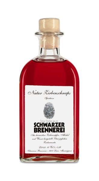 Schwarzer Natur-Zirbenschnaps