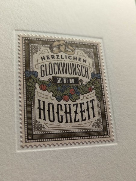 Klappkarte Herzlichen Glückwunsch zur Hochzeit