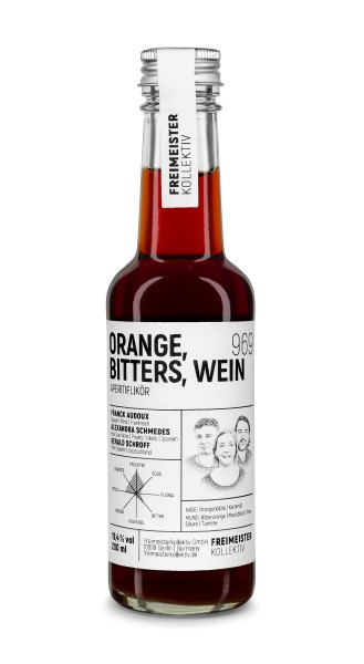 Freimeisterkollektiv Orange, Bitters, Wein Aperitiflikör